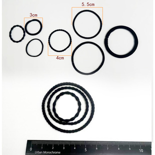 皮筋女扎头黑色儿童发圈宝宝发量少头绳加粗不伤发高弹力小号发绳