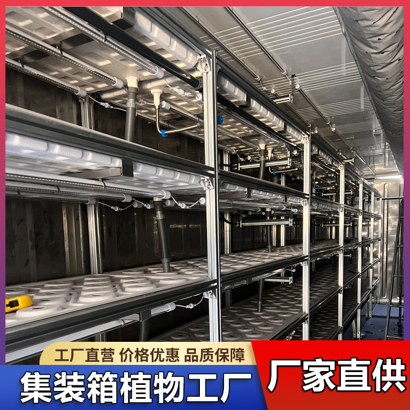 土室物水培蔬菜集装箱温工厂无立体种植栽培系统智能设备植物