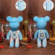 葡萄牙阿根廷球队流体熊【33cm】世界杯周边摆件手工制作球衣配色
