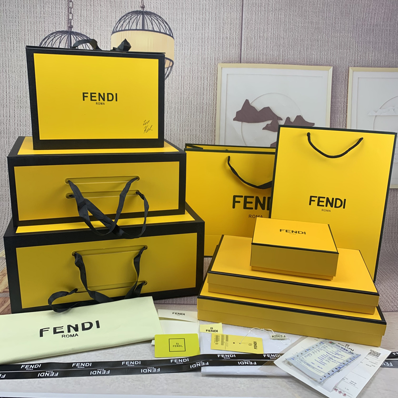 现货纸袋芬迪fendi新款包装衣服围巾皮带礼品盒防尘袋礼品袋子