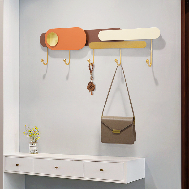 现代简约轻奢玄关墙上装饰挂钩入户门后创意挂衣钩壁挂墙壁挂衣架