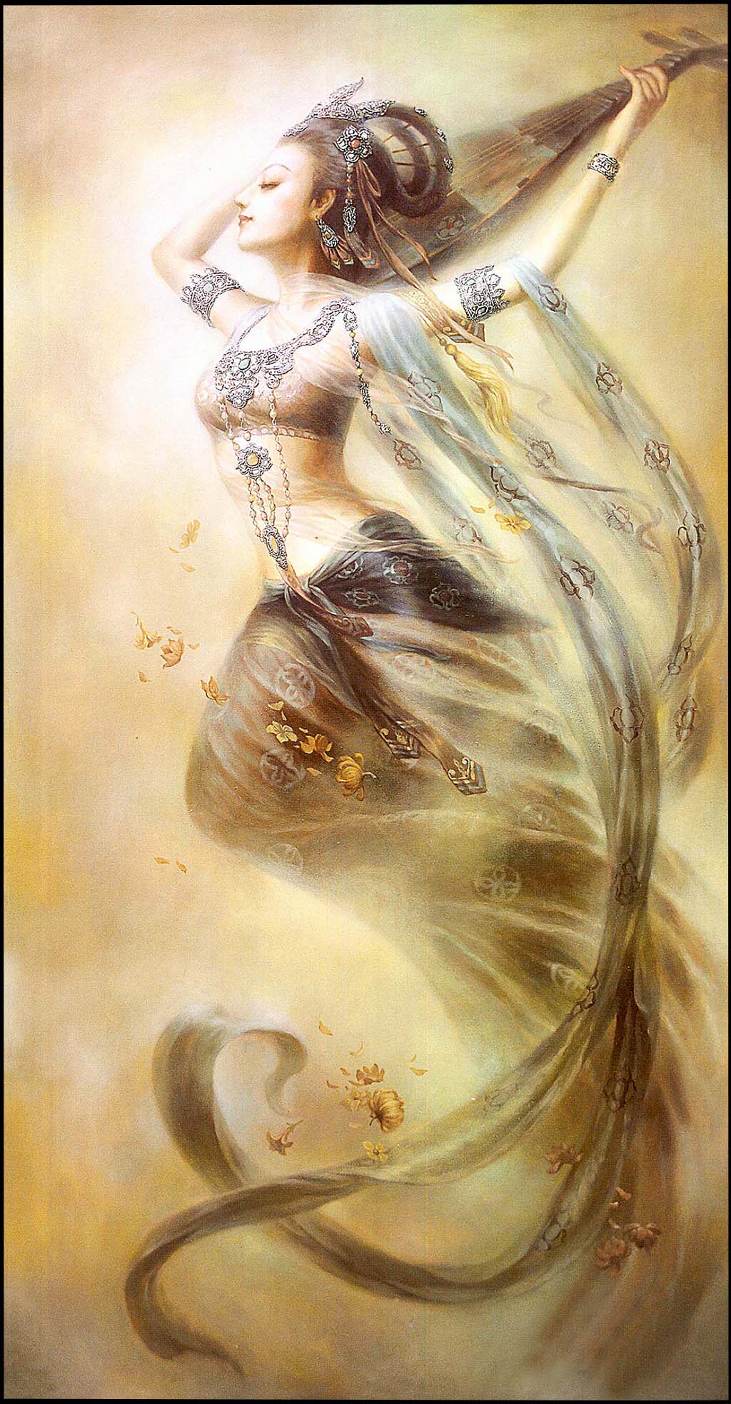 刺绣飞天苏绣diy套件初学反弹琵琶满绣画心苏绣