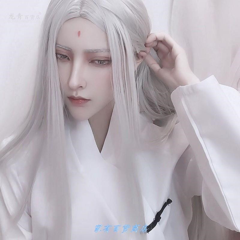 汉服古装男cos发套全头套式假发