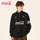 Coca-Cola/可口可乐 半拉链 卫衣男春秋美式复古休闲宽松长袖T恤