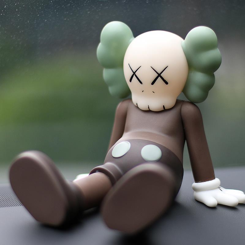 kaws公仔芝麻街车载摆件蛋糕玩偶暴力熊手办潮流潮玩盲盒