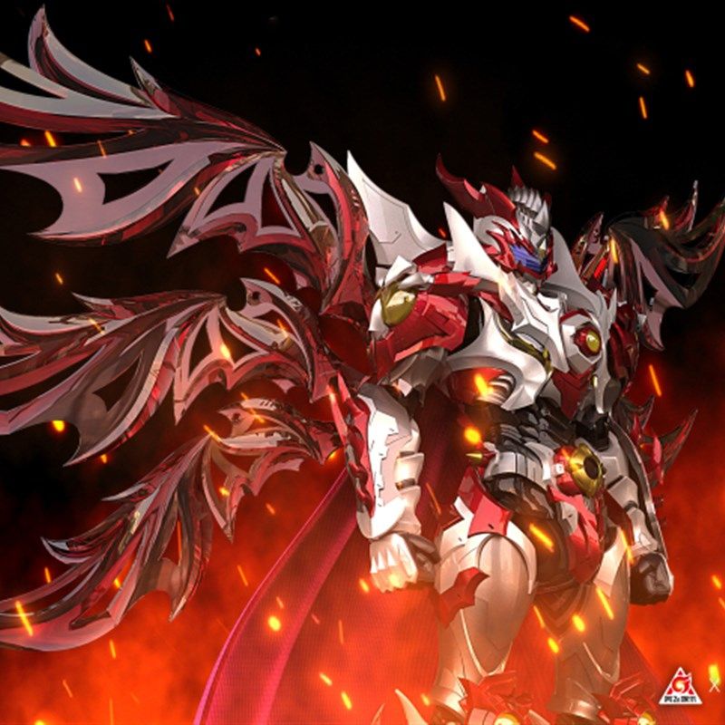 模玩熊 铠甲勇士 金o龙侠乐究极合炎版 奥飞娱 响指动漫 可动 预