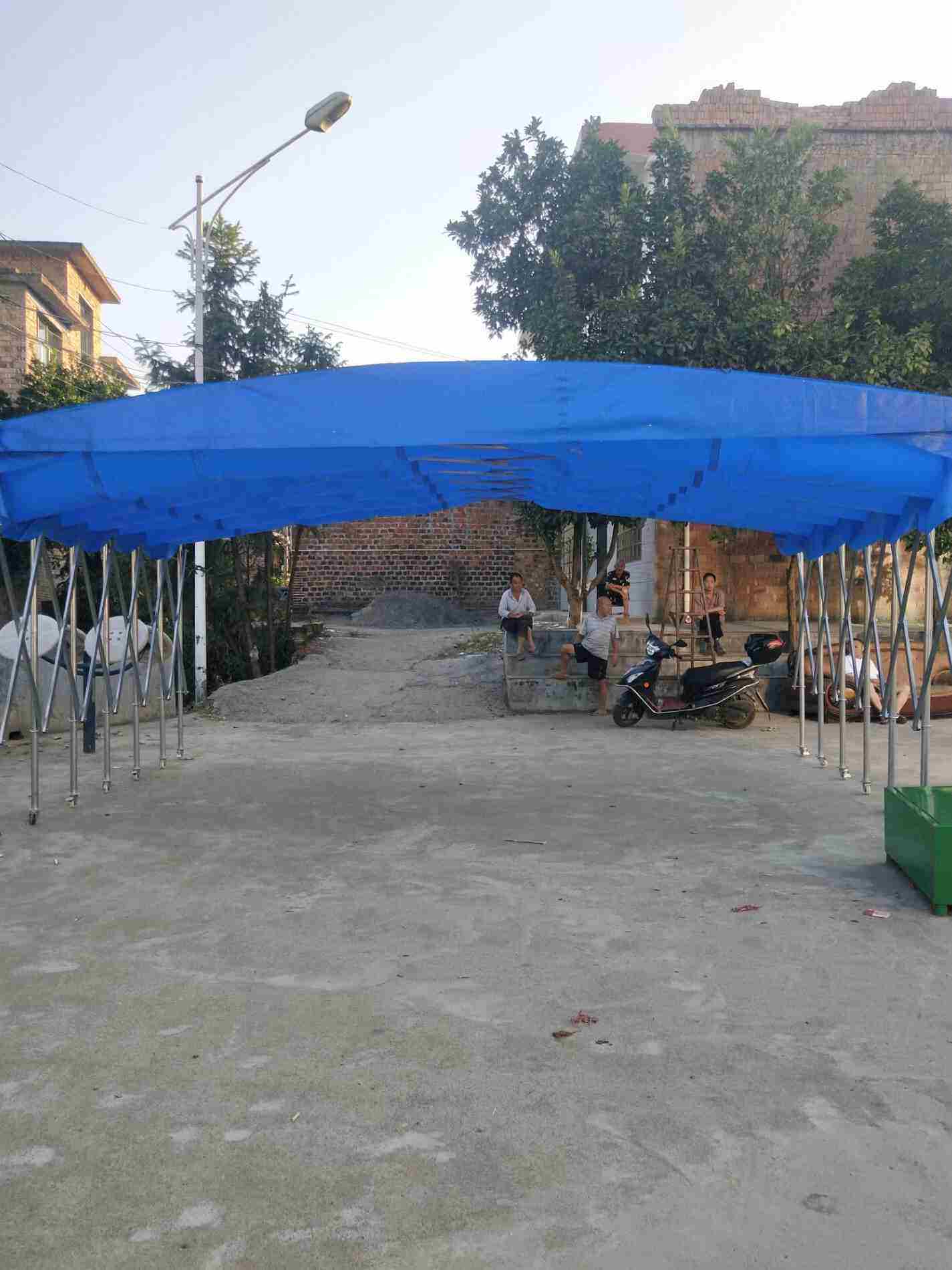 篷房餐饮客帐篷布棚子雨喜折叠停车棚蓬房活动摆农村酒席帐篷宴席