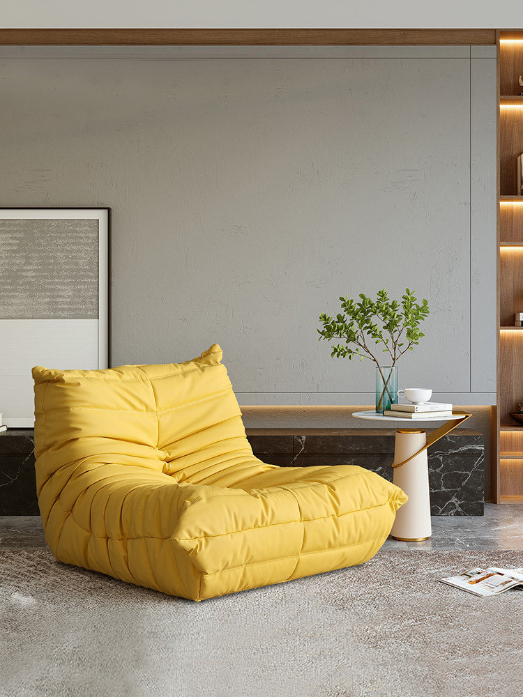 轻奢网红款懒人沙发榻榻米写意空间togo毛毛虫单人小沙发