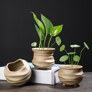 碗莲花盆陶瓷盆小号图片