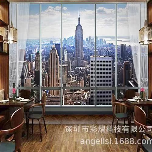3D three-dimensional Architecture wallpaper simulation window City Scenery mural Office company background decorate a living room wallpaperin the Arts and crafts , Minority handicrafts , Zhuang Features , Zhuang flower mural cliff category - from Buy2taobao.com to provide professional Taobao agent buy service