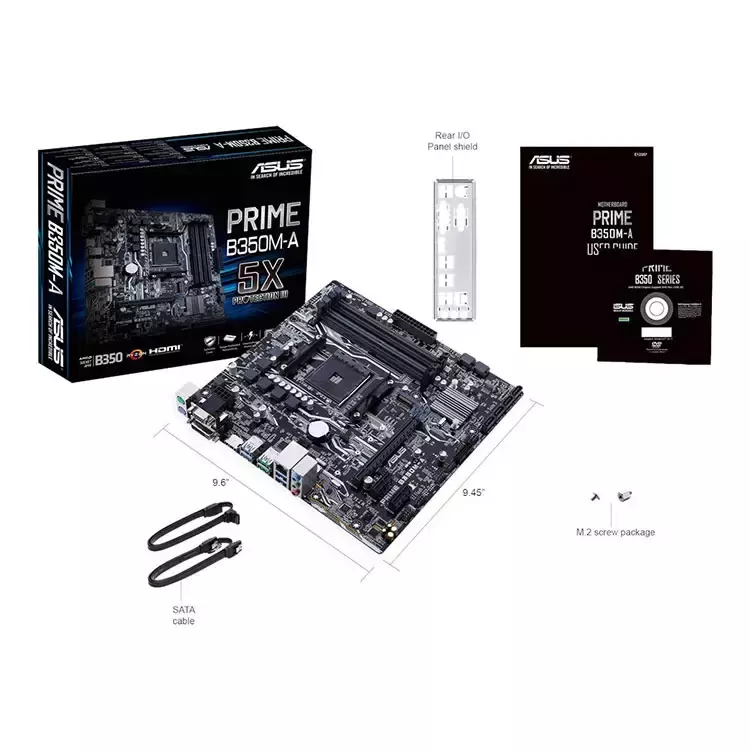 Asus/华硕 PRIME B350M-A台式机主板LGA1151针脚 DDR4 库存