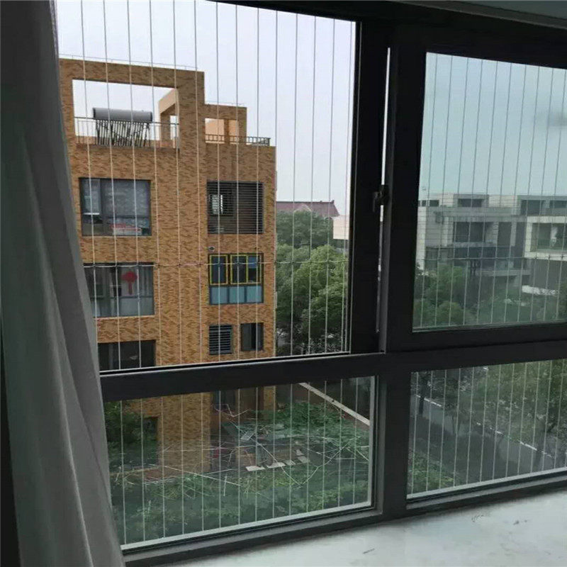 上海隐形防护网高层阳台防盗窗儿童飘窗窗户安全防护栏防坠落钢丝