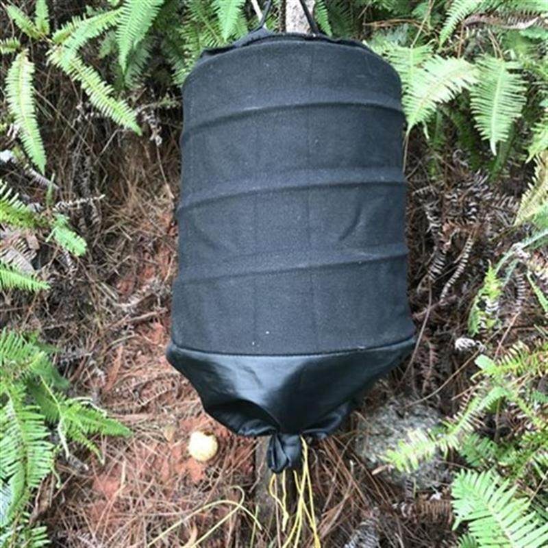收蜂笼加a厚黑帆布不透光捕蜂器c诱蜜蜂h招蜂野外弹簧折叠收蜂
