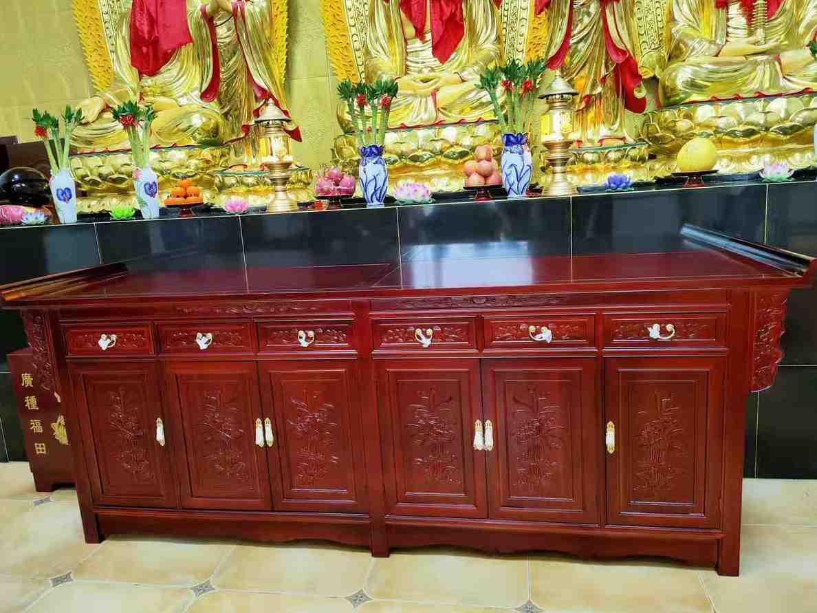仿古实木供桌佛桌供柜玄关观音供台佛案佛台祠堂寺庙佛台神台香案