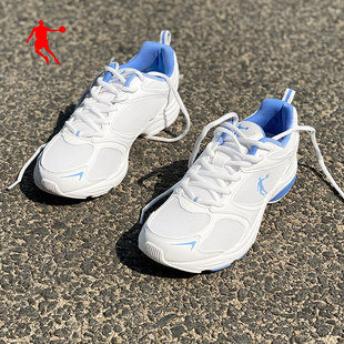 乔丹男鞋白色运动鞋夏季网面透气跑步鞋软底波鞋品牌正品旅游鞋子