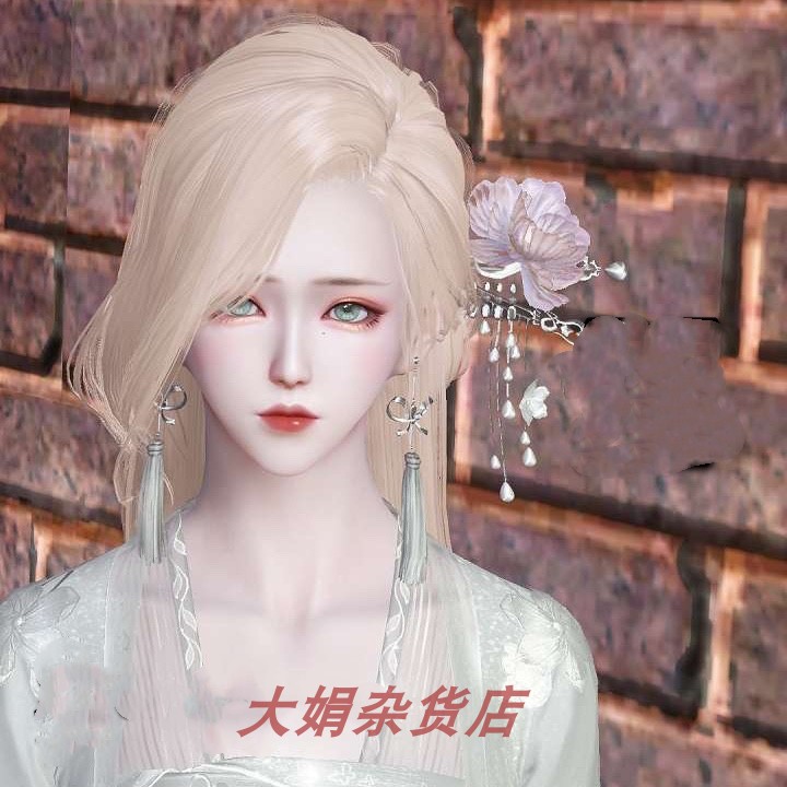 天涯明月刀端游捏脸数据成女 茉莉花茶 清冷淡雅 天刀成女捏脸