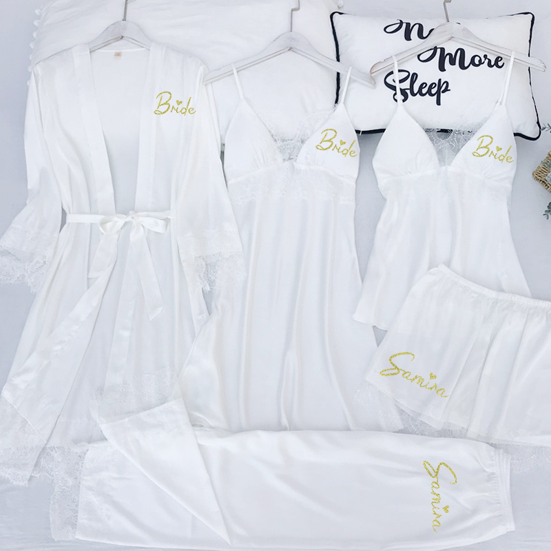 Personalized name Women Kimono Bathrobe Bride Bridesmaid Wed在类目 床上用品, 被套中 - 来自Buy2taobao.com提供专业的淘宝代购服务