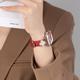 适用iwatch8表带新年红色applewatch9苹果S9手表S10夏季S7复古小众S6创意SE女款高级可爱10真皮镶钻运动个性