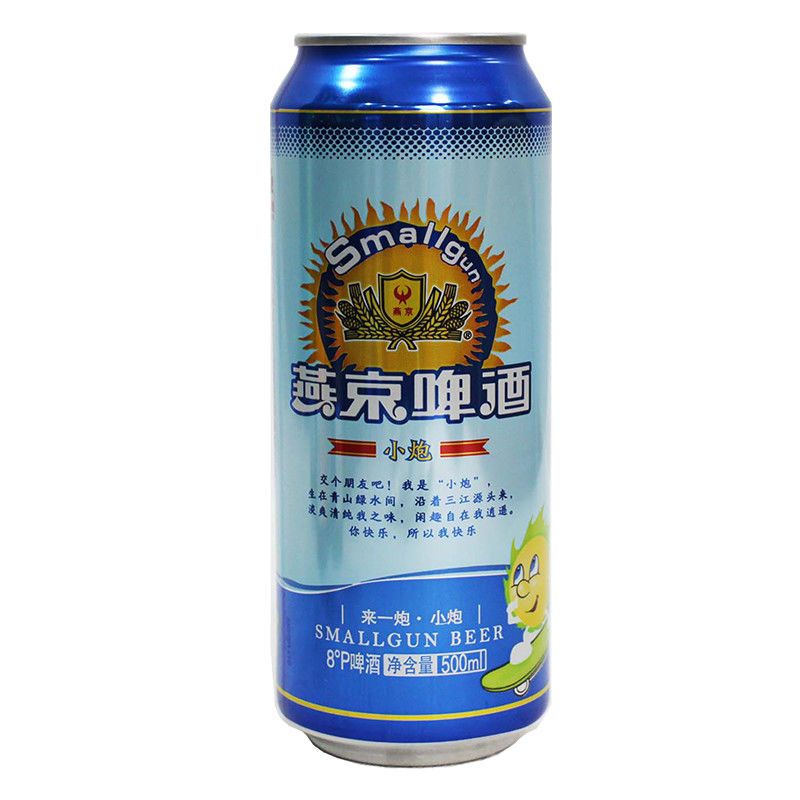 燕京啤酒8度清爽易拉罐啤酒500ml来一炮小炮大瓶烧烤宴请酒