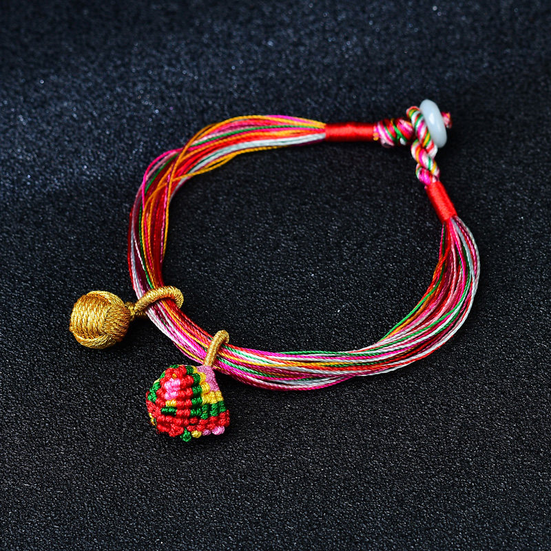 华蒂奇旗舰店的优惠券大全—端午节五彩绳手链男女宝宝儿童婴儿小粽子