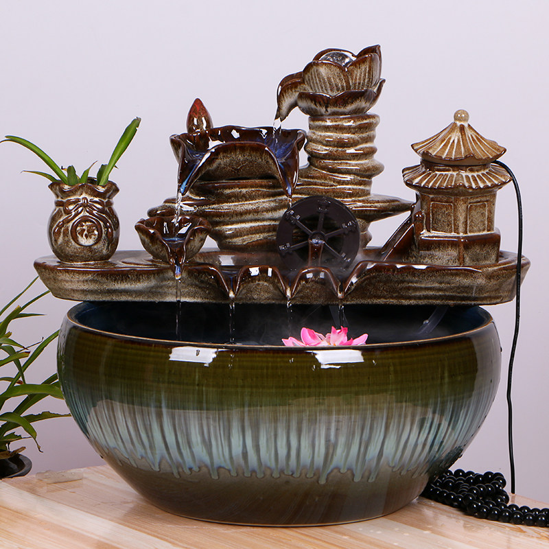 流水鱼缸客厅家用