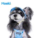 mookipet狗狗帽子露耳朵小型犬比熊雪纳瑞约克夏宠物凉感遮阳帽