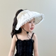 儿童遮阳帽女孩夏季蕾丝空顶帽女童防晒帽外出防紫外线宝宝帽子