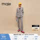 Maje Outlet夏季女装挺阔垫肩格子西装西服外套上衣MFPVE00432