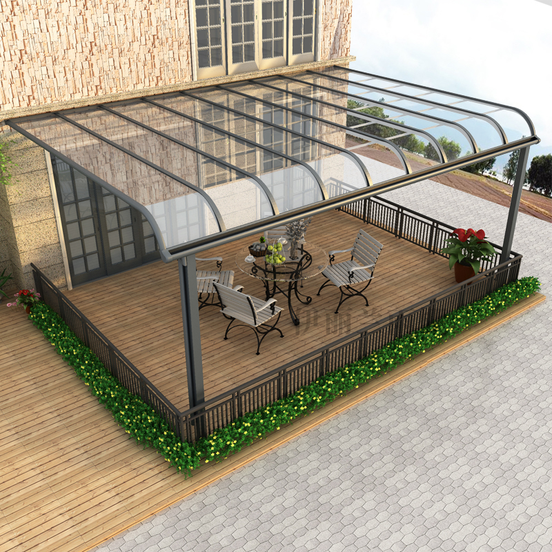 铝合金雨棚阳台防雨遮阳棚庭院雨蓬别墅户外露台家用车棚露天窗台