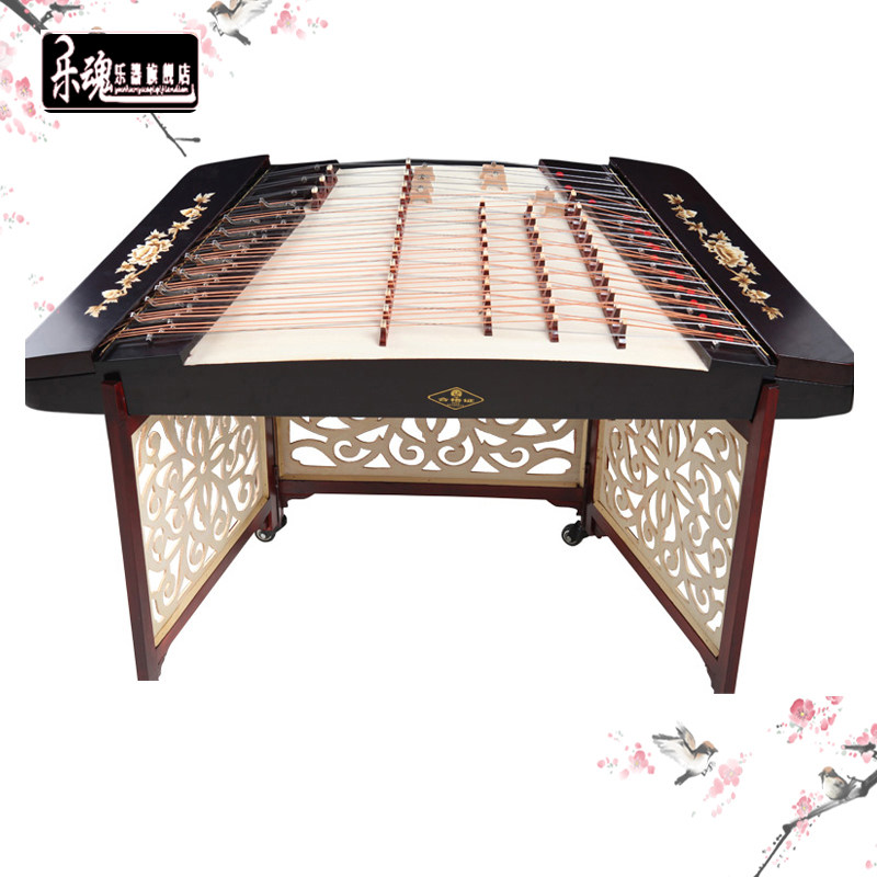 正品包邮草花401扬琴星仿红木扬琴杨琴海教学型扬琴民族乐器厂家