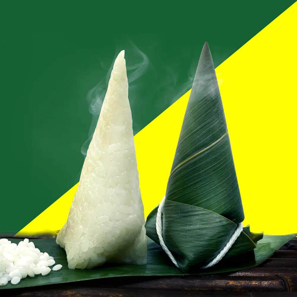 糯米无馅白粽子