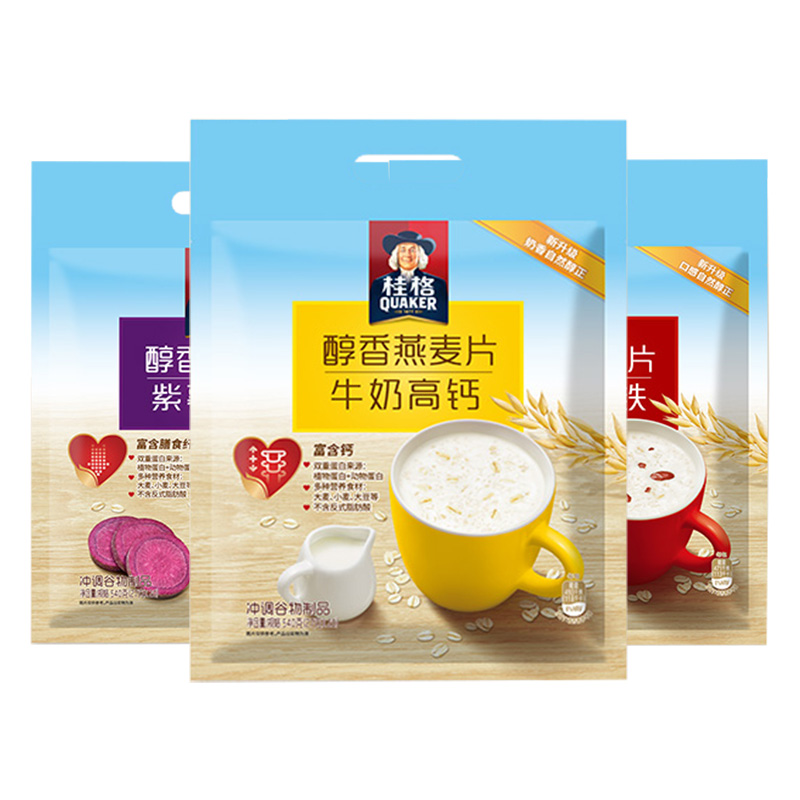 桂格即食醇香540g*1牛奶营养燕麦片