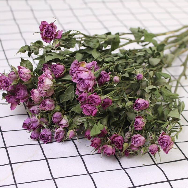 diy饰品多头小玫瑰蔷薇云南干花花材客厅店铺装饰插花泡泡干花