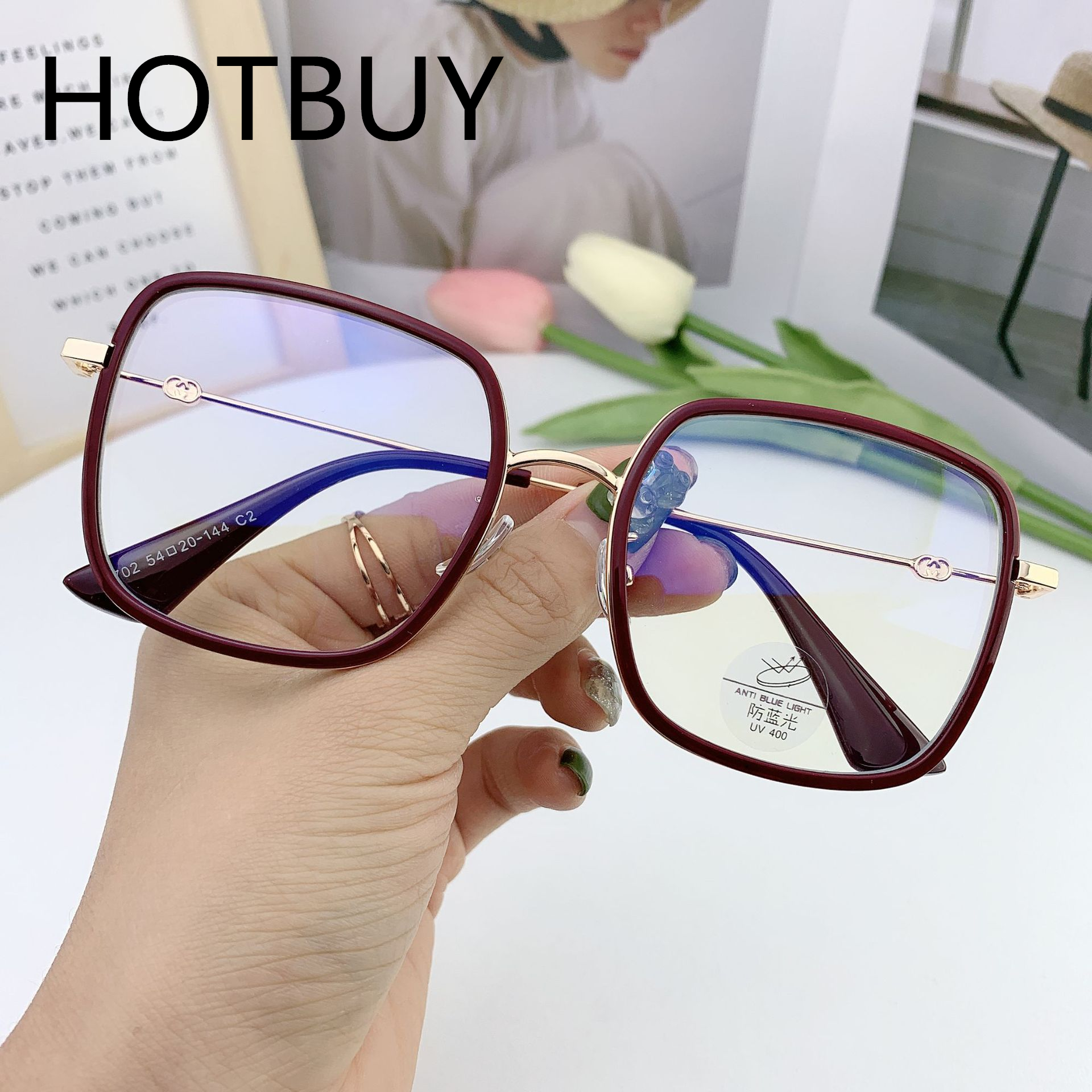 新款tr90潮超轻透明文艺女韩版网红复古近视眼镜框架0702