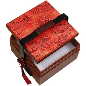 年货包装盒d双层高档手提食盒特产腊肉零食礼品盒酒店公司空盒定