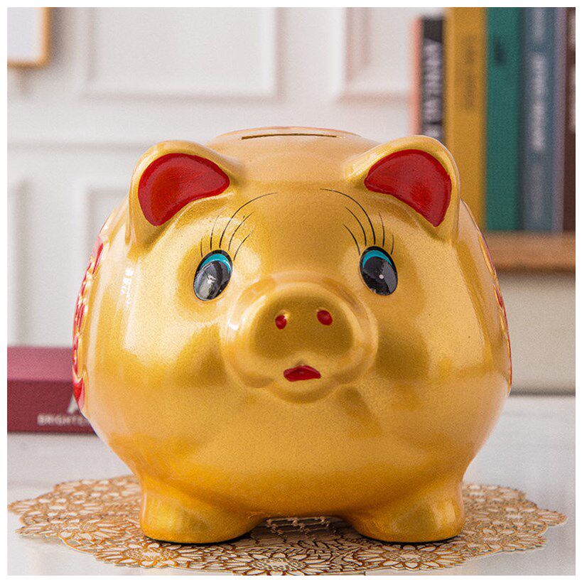 (今日10折)陶瓷存钱罐罐儿童超大猪只大容量金储不出进钱成人号储蓄罐