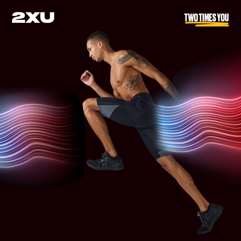 2XU Light Speed系列男士增强型压缩短裤进阶款马拉松透气速干裤