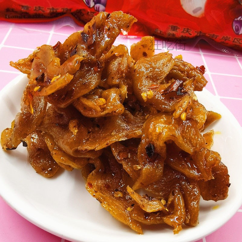 【买2送1】北京烤鸭辣条重庆特产小吃红辣椒麻辣零食豆制品素食