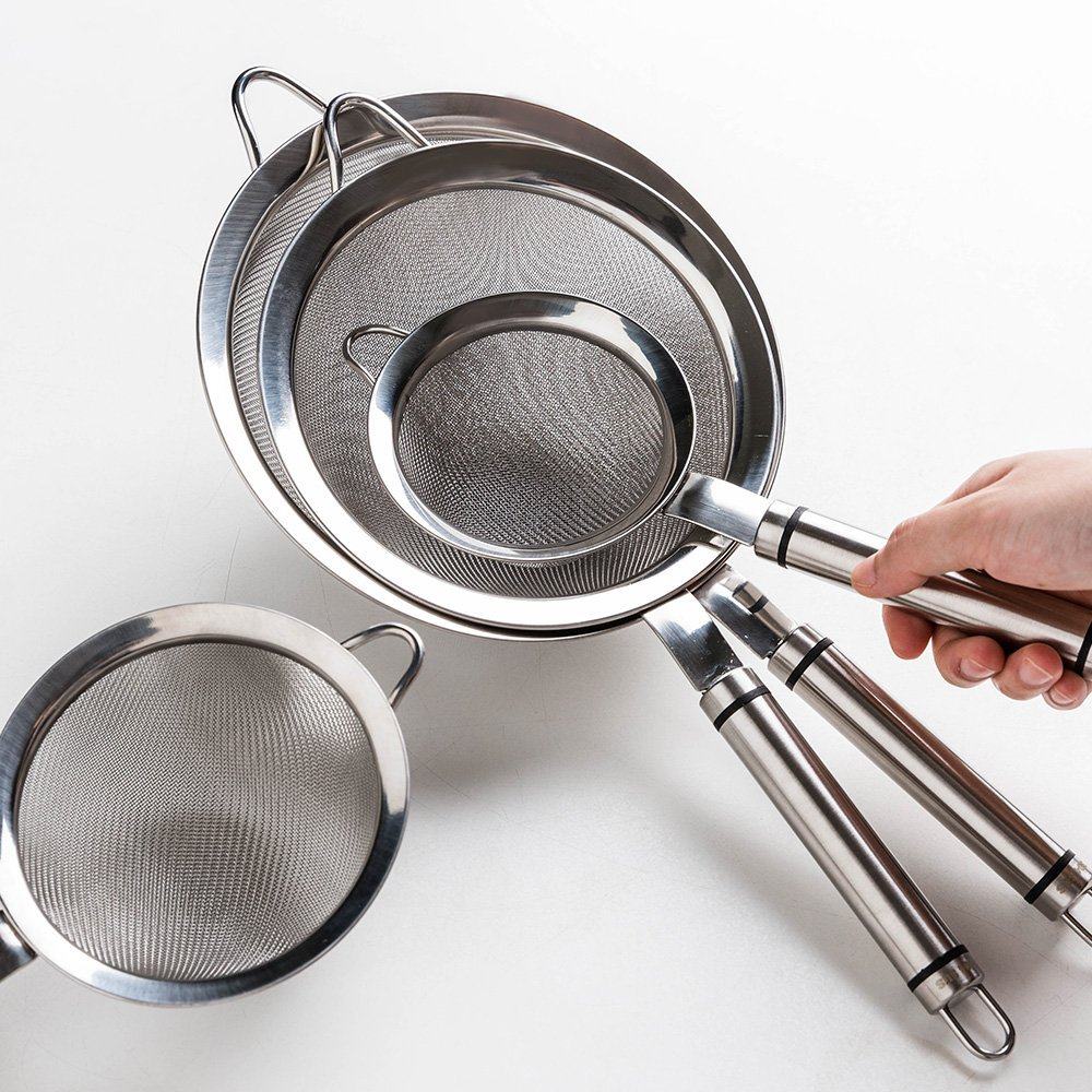 抖音同款爆款304不锈钢漏勺厨房细滤网豆浆过滤网超细漏