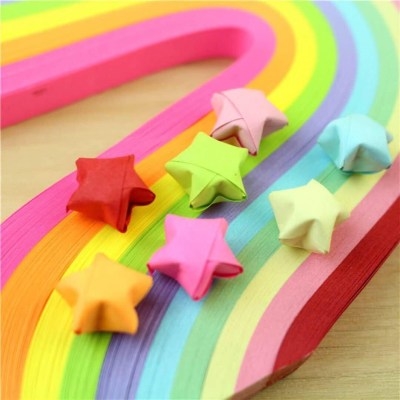 糖果色星星折纸图片