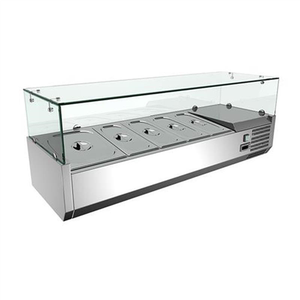 冰柜凉菜水果捞沙拉甜品冷藏展示柜台式商用o透明保鲜柜卧式冷柜