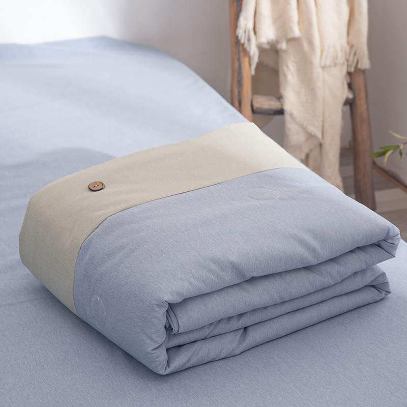 新款 夏季纯色夏凉被子宿舍空调被夏被.厂家化纤被绗缝丙纶