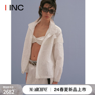 【MARCHEN 设计师】 IINC  24SS 春夏新款白色雏菊飞行休闲外套女