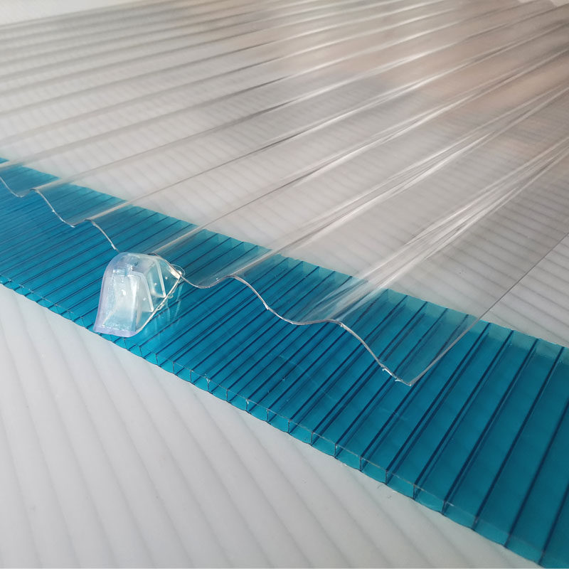 pc透明瓦防雨采光瓦塑料彩钢板瓦透光石棉瓦波浪雨棚阳光房瓦胶垫