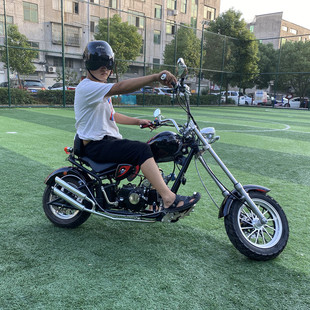 迷你摩托车复古小型迷你s摩托车太子摩托车款 哈雷小狗  越野车