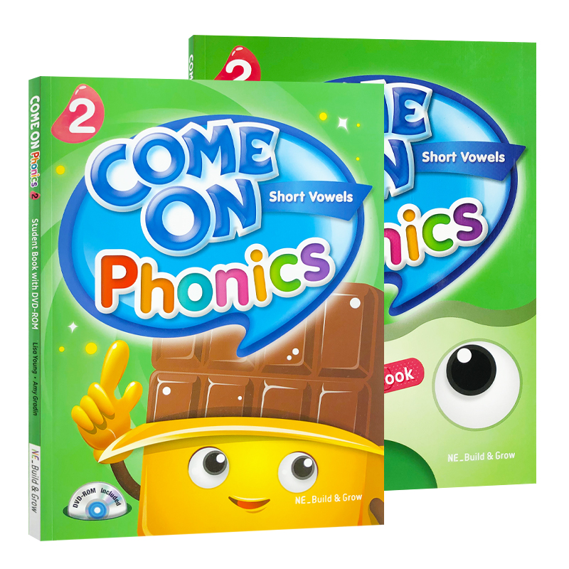 正版Come on Phonics 2级学生书练习册绘本APP原版自然拼读教材儿童英语启蒙图书送教案教学PPT