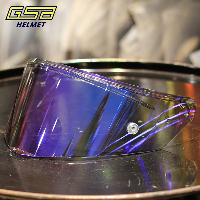 正品原装GSB-361头盔镜片全盔透明幻彩电镀片 透明 茶色 渐变色