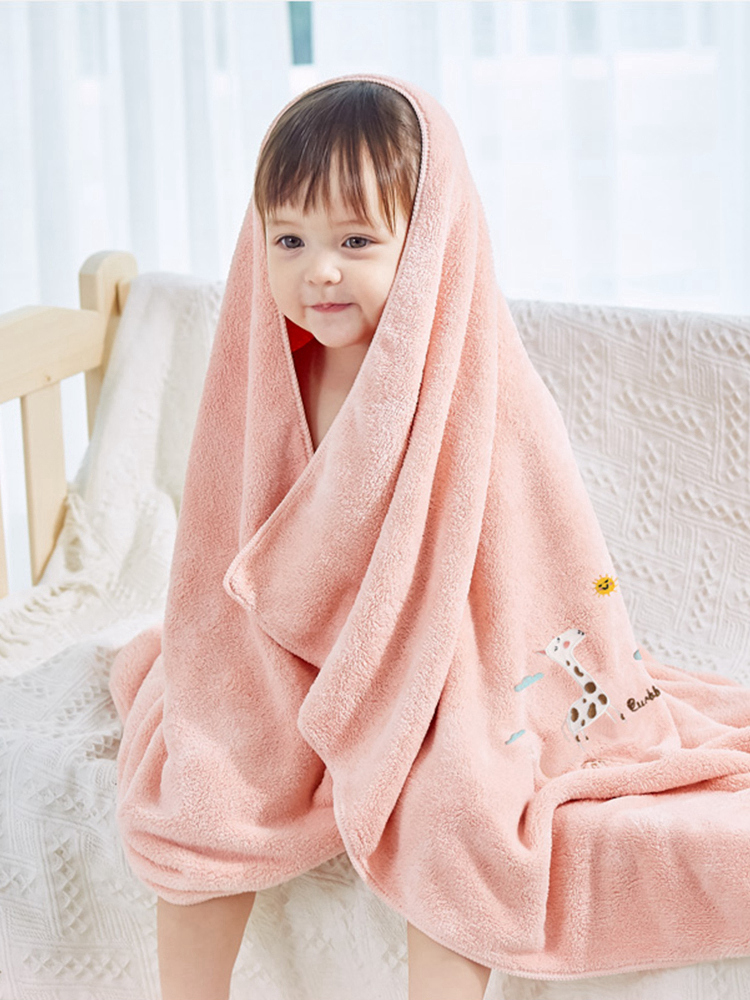 浴巾儿童专用大童家用比纯棉吸水柔软男孩女童新生婴儿宝宝洗澡巾