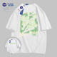 NASACLOT联名款2024夏季情侣纯棉百搭宽松上衣圆领短袖T恤潮牌