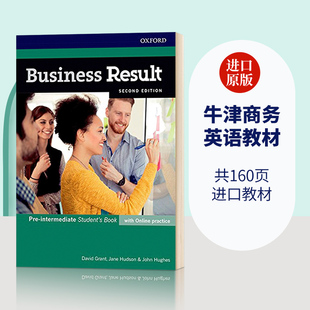 牛津商务英语教材学生书中低级 英文原版 Business Result Pre-intermediate Student's Book with Online Practice 英文版进口书